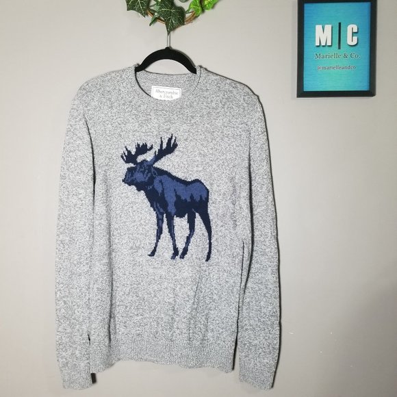 Abercrombie Fitch Gray Moose Cotton 